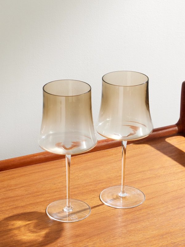 Set of Two Murano Wine Glasses Set of Two Murano Wine Glasses
