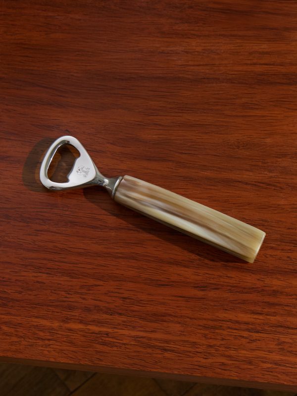 Horn and Stainless Steel Bottle Opener Horn and Stainless Steel Bottle Opener