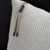 Bead-Embellished Ribbed Cashmere Cushion - CU Bead-Embellished Ribbed Cashmere Cushion - CU