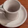 Set of Two Ceramic Espresso Cups and Saucers - CU Set of Two Ceramic Espresso Cups and Saucers - CU