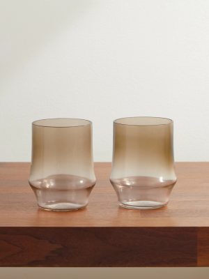 Set of Two Murano Glass Tumblers