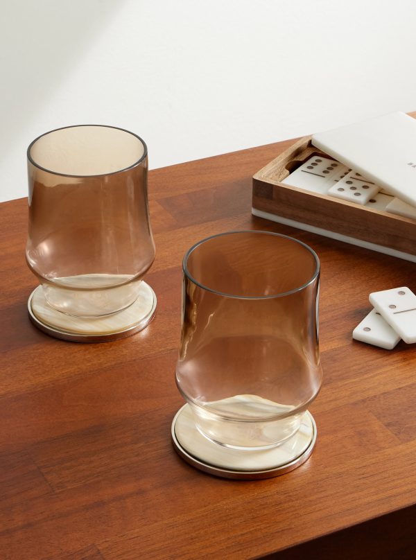 Set of Two Murano Glass Tumblers - OU Set of Two Murano Glass Tumblers - OU