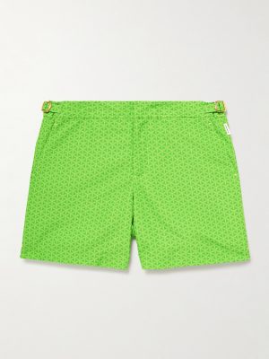 + Lamborghini Bulldog Reticolo Straight-Leg Mid-Length Recycled Swim Shorts