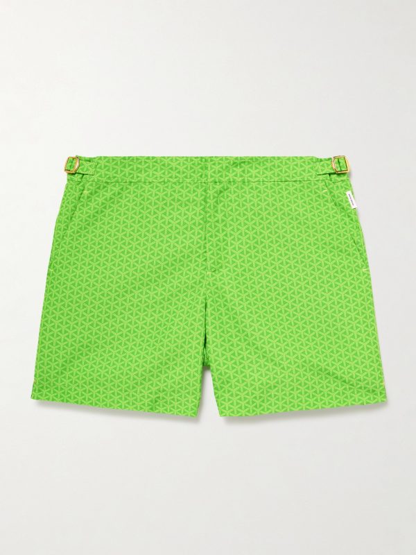 + Lamborghini Bulldog Reticolo Straight-Leg Mid-Length Recycled Swim Shorts + Lamborghini Bulldog Reticolo Straight-Leg Mid-Length Recycled Swim Shorts