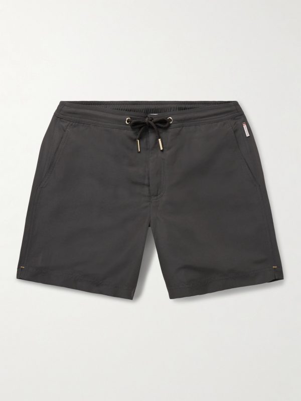 Bulldog Straight-Leg Mid-Length Recycled Swim Shorts