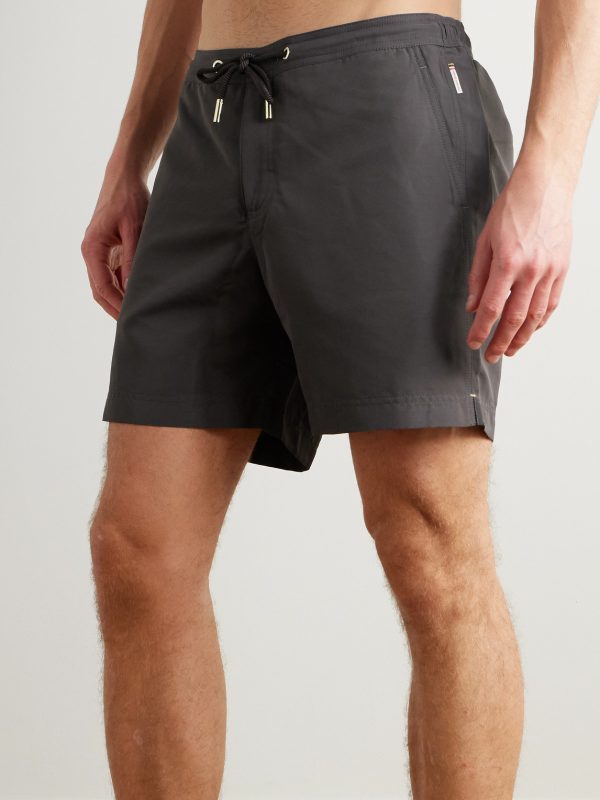 Bulldog Straight-Leg Mid-Length Recycled Swim Shorts - OU