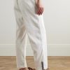 Sonoran Tapered Linen-Blend Drawstring Trousers - BK Sonoran Tapered Linen-Blend Drawstring Trousers - BK