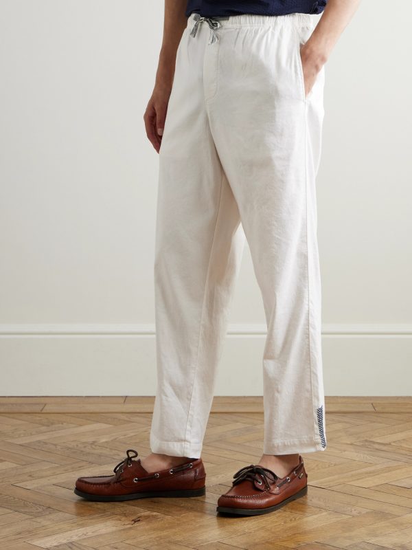 Sonoran Tapered Linen-Blend Drawstring Trousers - FR Sonoran Tapered Linen-Blend Drawstring Trousers - FR