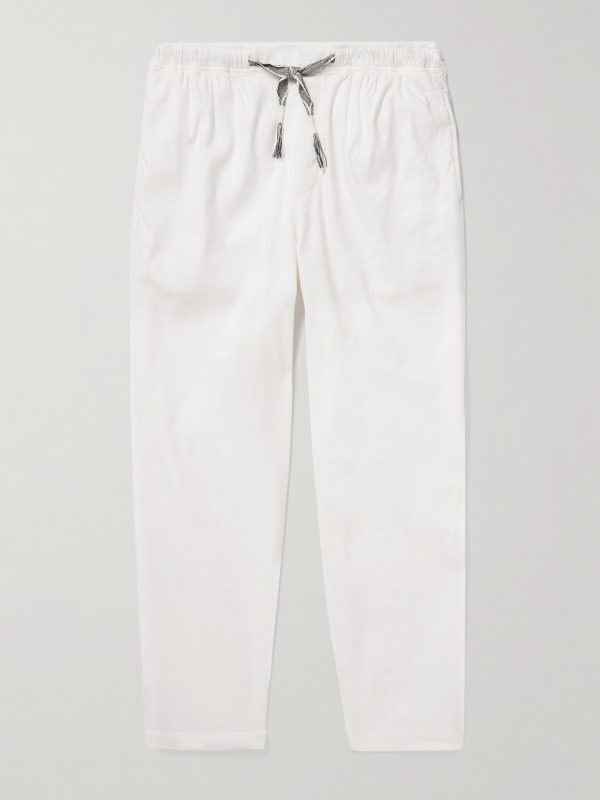 Sonoran Tapered Linen-Blend Drawstring Trousers Sonoran Tapered Linen-Blend Drawstring Trousers