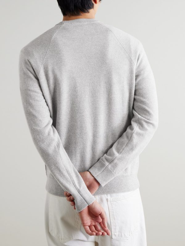 Charlie Merino Wool and Cashmere Sweater - BK