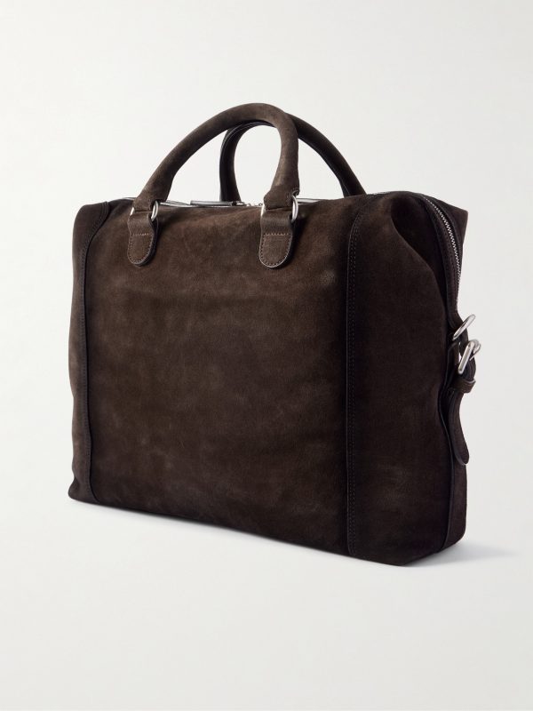 Jules 003 Airbrushed Suede Briefcase - BK Jules 003 Airbrushed Suede Briefcase - BK