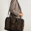 Quentin 009 Airbrushed Suede Weekend Bag - E1
