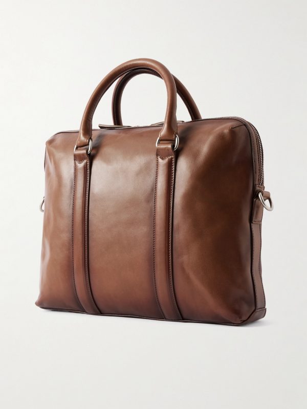 Quentin 019 Leather Briefcase - BK Quentin 019 Leather Briefcase - BK