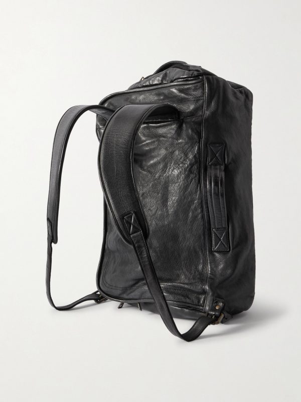 Helmet 052 Leather Backpack - BK