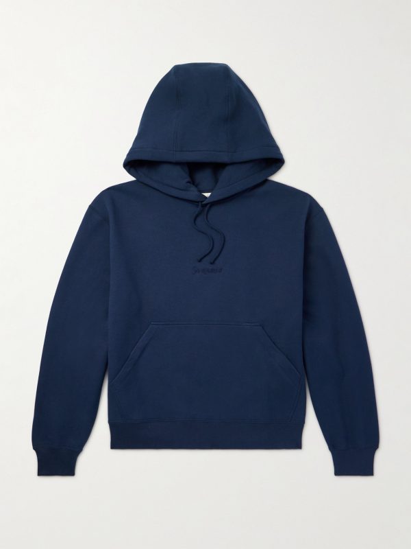 Logo-Embroidered Cotton-Jersey Hoodie Logo-Embroidered Cotton-Jersey Hoodie