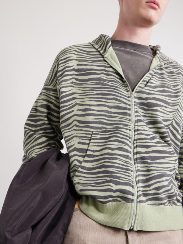 Jumbo Printed Cotton Zip-Up Hoodie - CU Jumbo Printed Cotton Zip-Up Hoodie - CU
