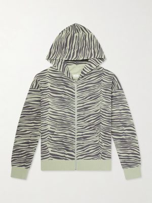 Jumbo Printed Cotton Zip-Up Hoodie Jumbo Printed Cotton Zip-Up Hoodie