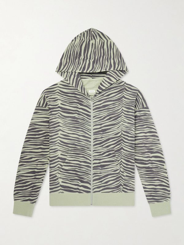 Jumbo Printed Cotton Zip-Up Hoodie Jumbo Printed Cotton Zip-Up Hoodie