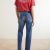 Social Sculpture 01 Straight-Leg Distressed Jeans - BK Social Sculpture 01 Straight-Leg Distressed Jeans - BK