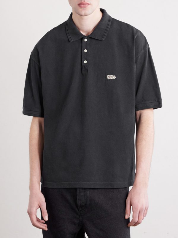 Mondo Logo-Embroidered Cotton-Piqué Polo Shirt - FR