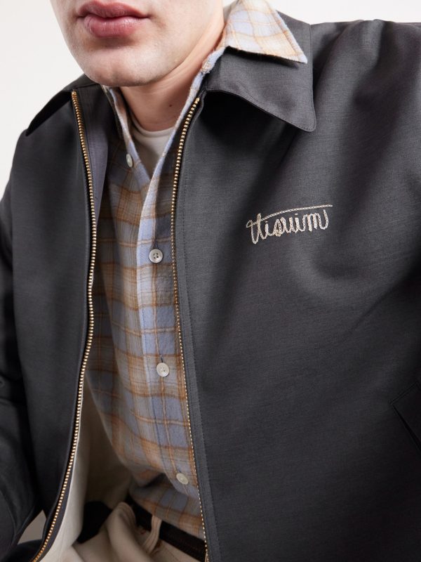 Kluane Logo-Embroidered Wool and Silk-Blend Blouson Jacket - CU