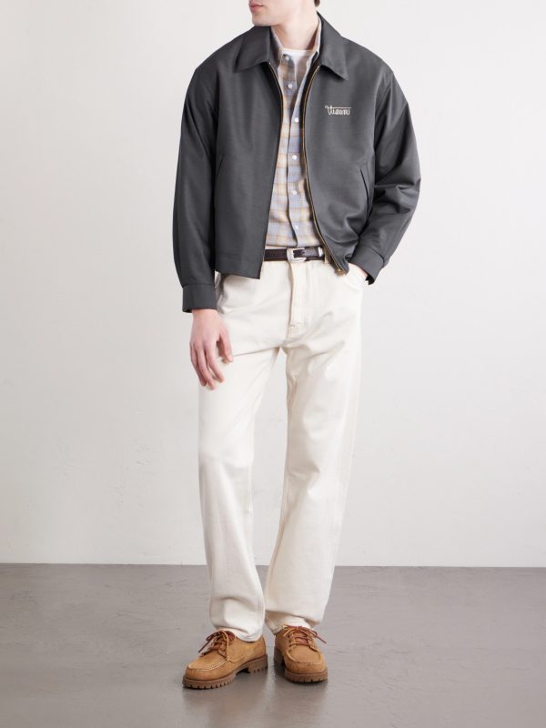 Kluane Logo-Embroidered Wool and Silk-Blend Blouson Jacket - OU
