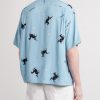 Crosby Camp-Collar Printed Woven Shirt - BK Crosby Camp-Collar Printed Woven Shirt - BK