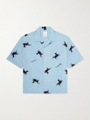 Crosby Camp-Collar Printed Woven Shirt Crosby Camp-Collar Printed Woven Shirt