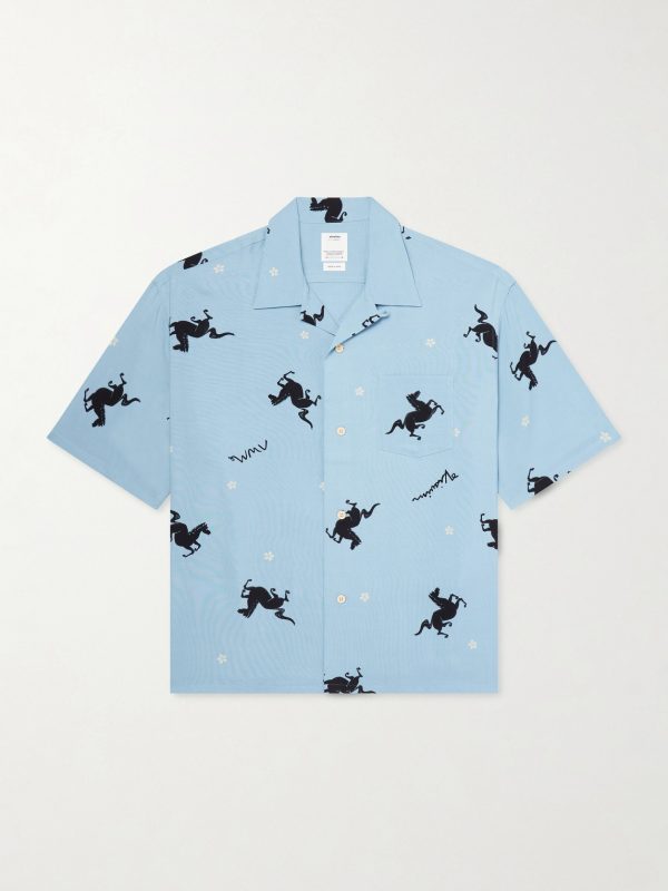 Crosby Camp-Collar Printed Woven Shirt Crosby Camp-Collar Printed Woven Shirt