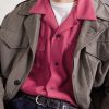 Logo-Embroidered Convertible-Collar Woven Shirt - CU Logo-Embroidered Convertible-Collar Woven Shirt - CU