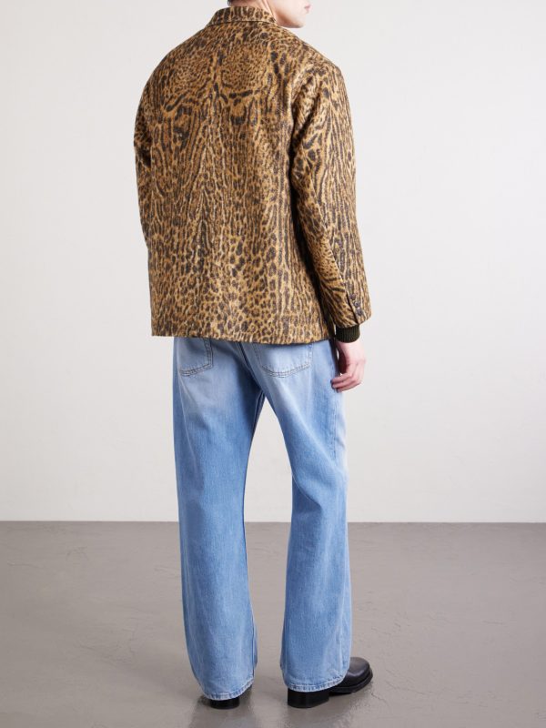 Bowen Leopard-Print Silk Blazer - BK