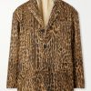 Bowen Leopard-Print Silk Blazer