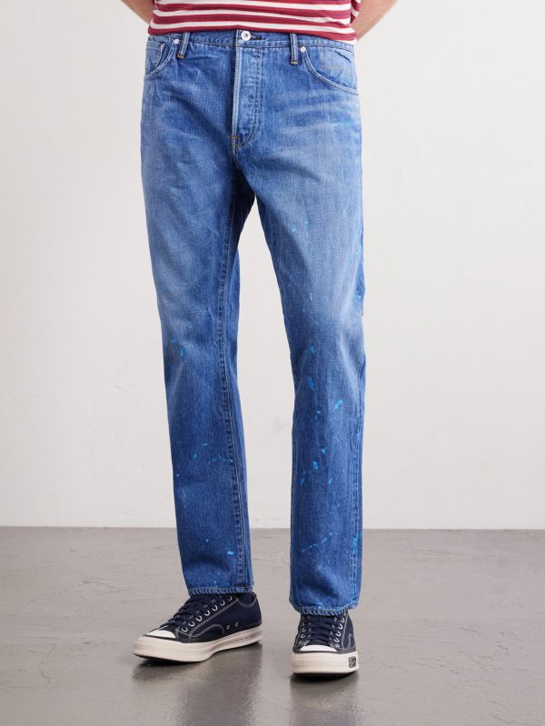 Social Sculpture 11 Slim-Fit Straight-Leg Paint-Splattered Jeans - FR