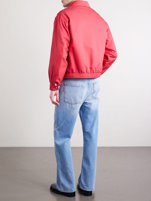 Kluane Logo-Embroidered Wool and Silk-Blend Blouson Jacket - BK Kluane Logo-Embroidered Wool and Silk-Blend Blouson Jacket - BK