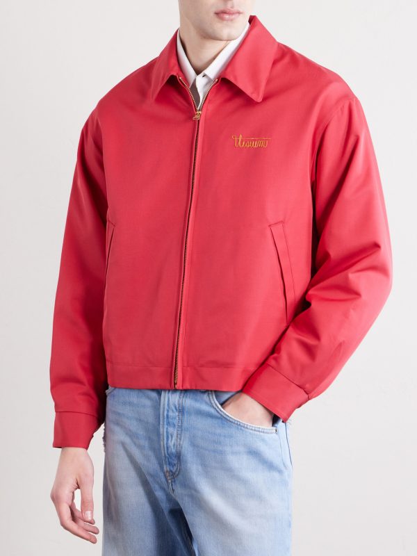 Kluane Logo-Embroidered Wool and Silk-Blend Blouson Jacket - FR Kluane Logo-Embroidered Wool and Silk-Blend Blouson Jacket - FR