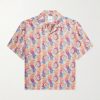 Crosby Camp-Collar Silk and Cotton-Blend Jacquard Shirt Crosby Camp-Collar Silk and Cotton-Blend Jacquard Shirt
