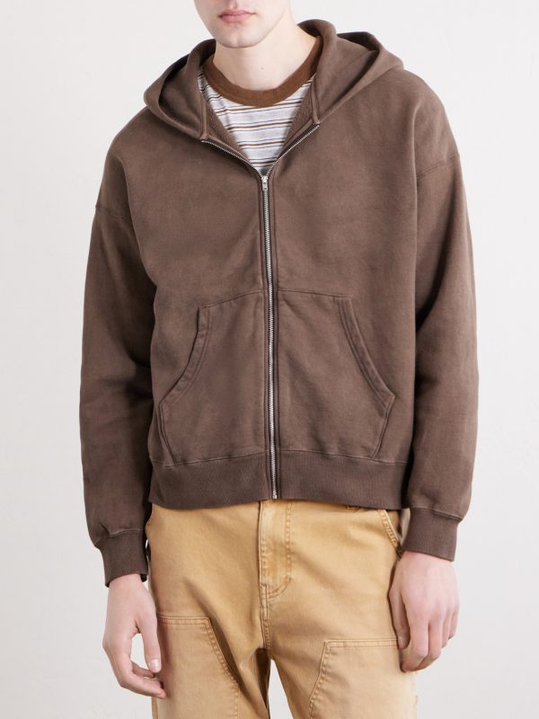 Jumbo Cotton-Jersey Zip-Up Hoodie - FR