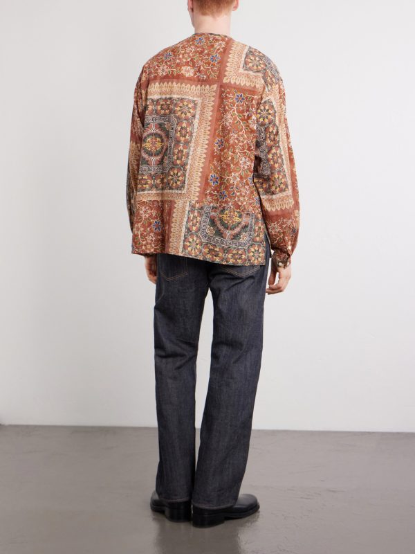 Bandana-Print Cotton-Voile Shirt - BK
