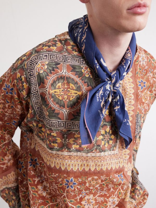 Bandana-Print Cotton-Voile Shirt - CU