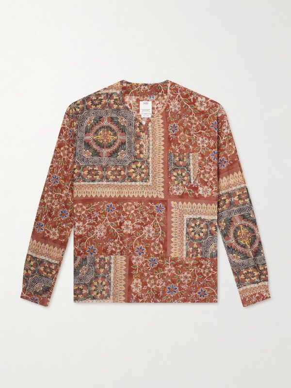 Bandana-Print Cotton-Voile Shirt