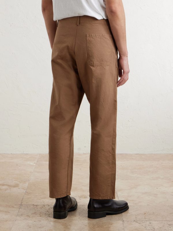 Gesso Straight-Leg Cotton-Twill Trousers - BK Gesso Straight-Leg Cotton-Twill Trousers - BK