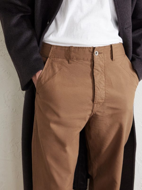Gesso Straight-Leg Cotton-Twill Trousers - CU Gesso Straight-Leg Cotton-Twill Trousers - CU