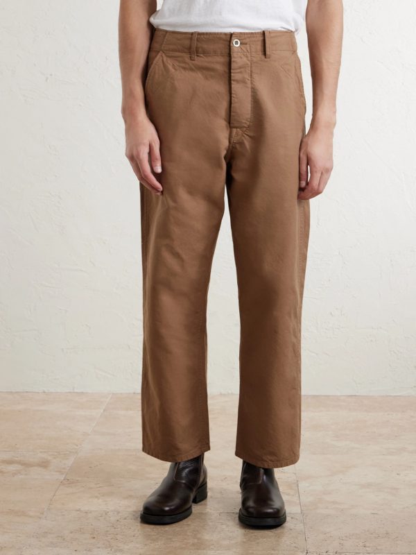 Gesso Straight-Leg Cotton-Twill Trousers - FR Gesso Straight-Leg Cotton-Twill Trousers - FR