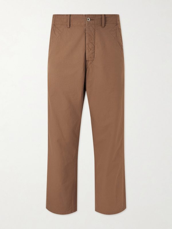 Gesso Straight-Leg Cotton-Twill Trousers Gesso Straight-Leg Cotton-Twill Trousers