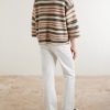 Burrow Striped Wool and Cashmere-Blend Sweater - BK