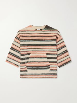 Burrow Striped Wool and Cashmere-Blend Sweater Burrow Striped Wool and Cashmere-Blend Sweater