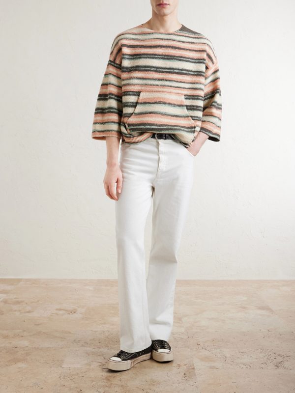 Burrow Striped Wool and Cashmere-Blend Sweater - OU