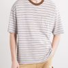 Striped Wool and Cotton-Blend T-Shirt - FR