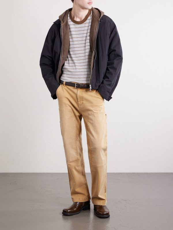 Striped Wool and Cotton-Blend T-Shirt - OU