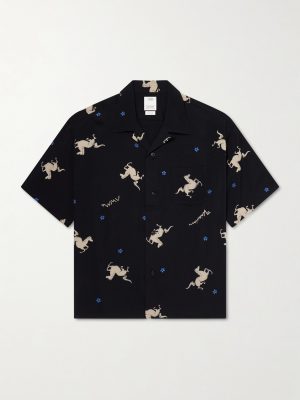 Crosby Camp-Collar Printed Woven Shirt Crosby Camp-Collar Printed Woven Shirt